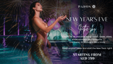 New Year's Eve in the SKY at Paros Dubai