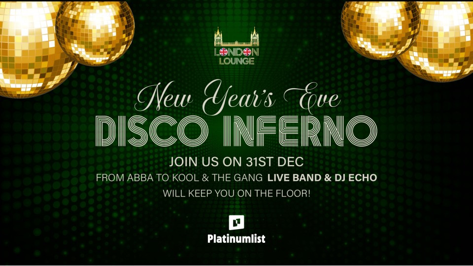 New Year’s Eve – Disco Inferno at London Lounge, Bahrain 2025 Bahrain