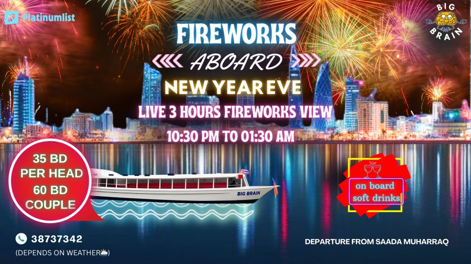 New Year's Eve: Fireworks Aboard