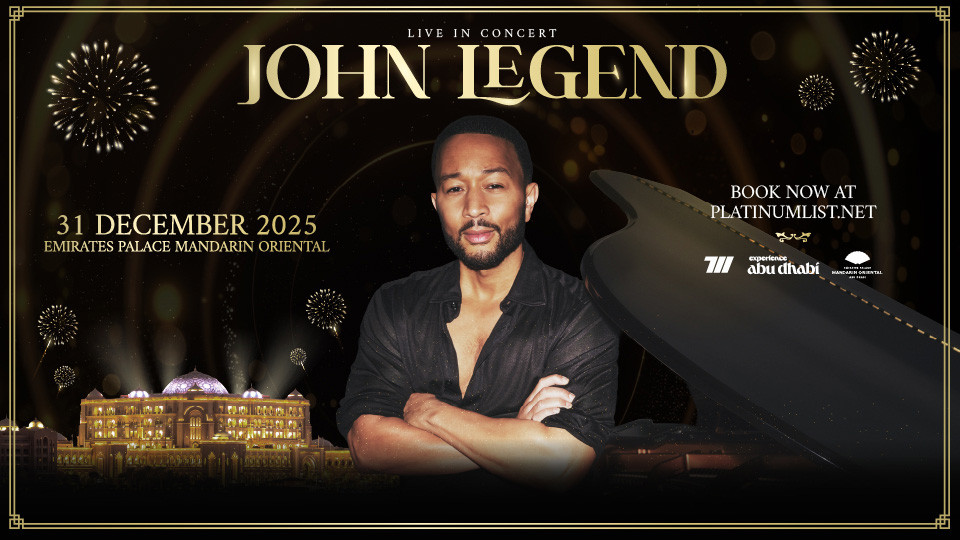 New Year's Eve With John Legend in Abu Dhabi New Year's Eve With John Legend in Abu Dhabi