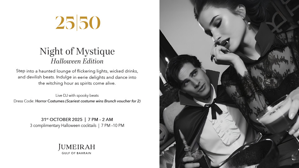 Night of Mystique - Halloween Edition at 25|50 Destination Bar, Bahrain