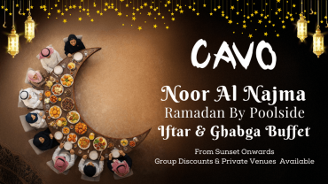 Noor Al Najma Ramadan Iftar & Ghabga at CAVO Rooftop Bahrain