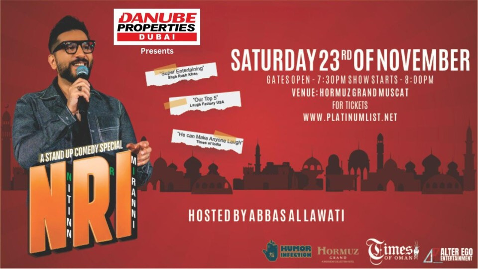 Danube Properties Dubai Presents NRI - A Stand Up Comedy Special By Nitinn R Miranni