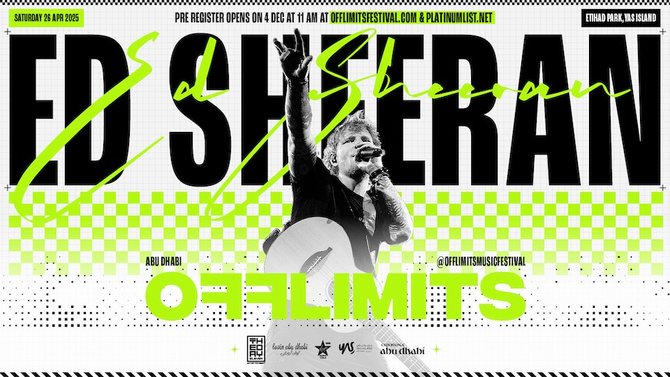 OFFLIMITS Music Festival – Headlining Ed Sheeran 2025 United Arab Emirates