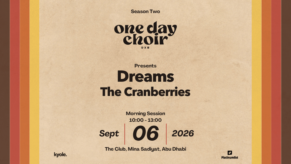 One Day Choir DXB presents 'Dreams' in Abu Dhabi