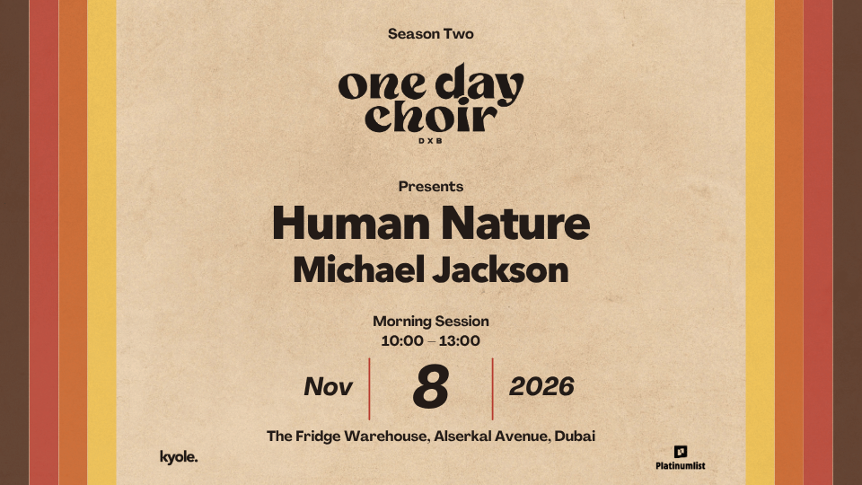 One Day Choir DXB präsentiert 'Human Nature' – Morning Session