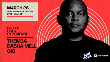 OBE presents THEMBA — 26 March | La Plage Beach, Jeddah OBE presents THEMBA — 26 March | La Plage Beach, Jeddah