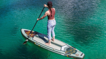 Paddleboarding at the sea at Old Mina Port - Qool Qatar