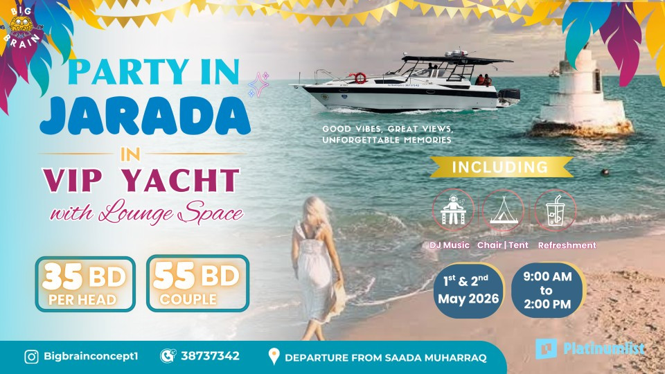 Party in Jarada in VIP Yacht with Lounge Space
