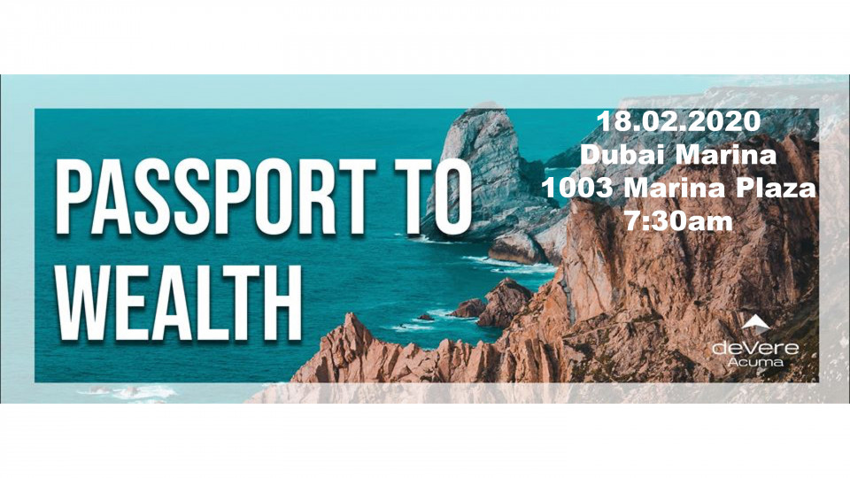 Passport to Wealth. Portugal Property Breakfast Seminar