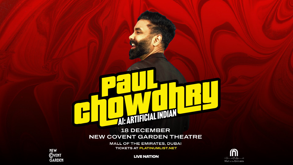 Paul Chowdhry im New Covent Garden Theatre in Dubai