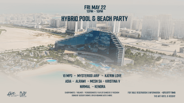 Playlist Hybrid Pool & Beach Party at The Art Hotel & Resort Amwaj Islands