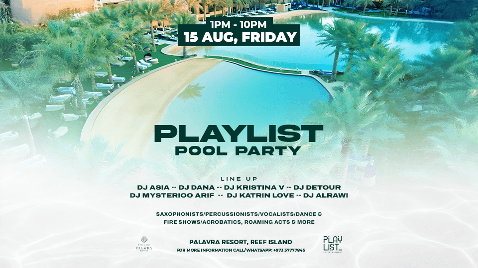Playlist Pool Party at Palavra Resort, Reef Island