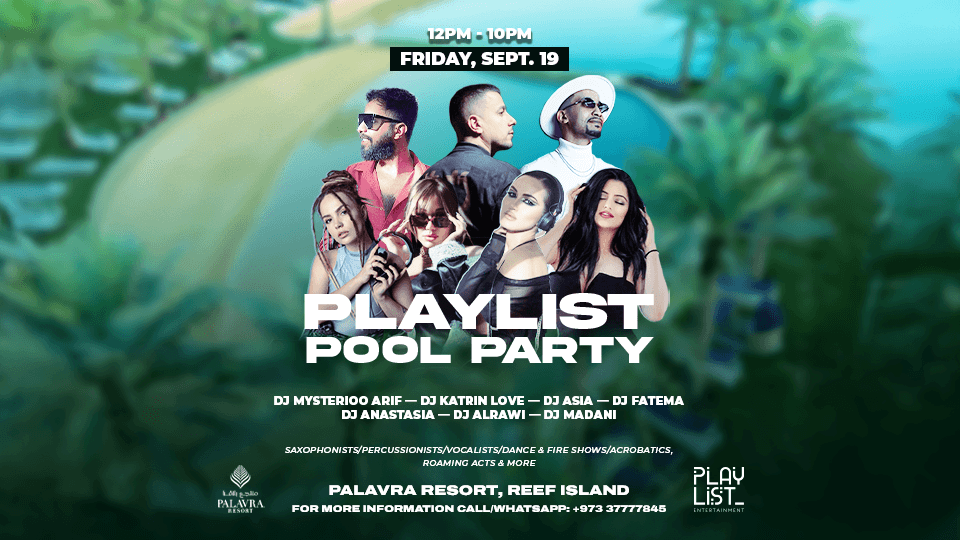 Playlist Pool Party at Palavra Resort, Reef Island