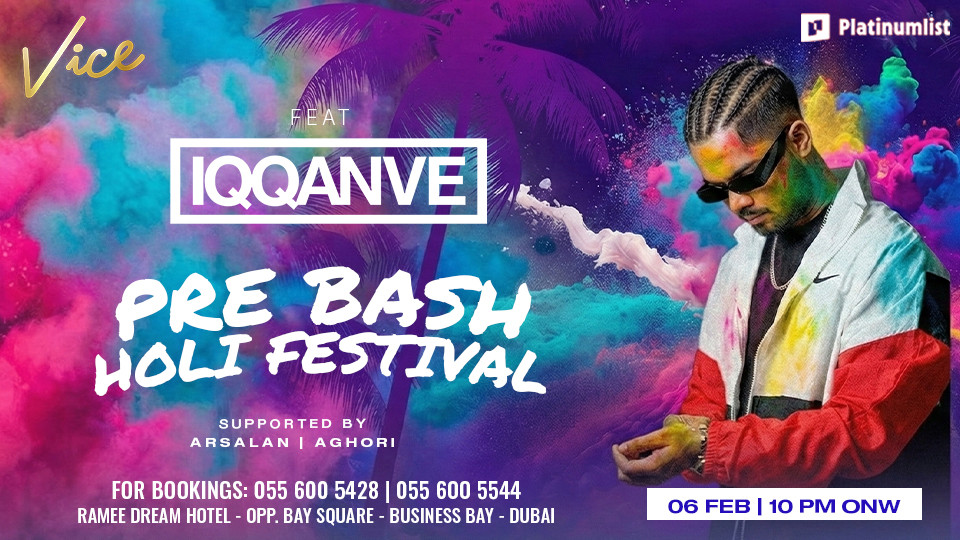 Pre Bash Holi Festival at Vice in Dubai