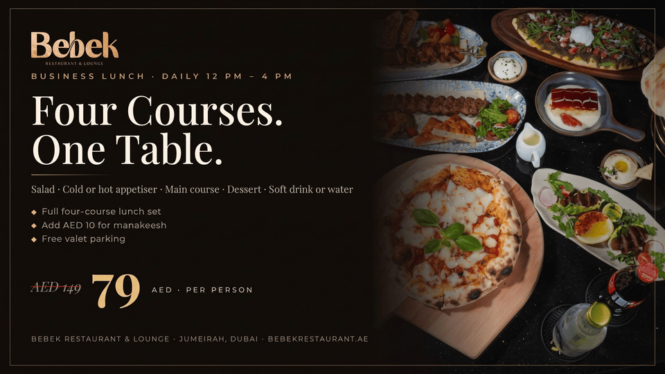 Premium Business Lunch at Bebek Restaurant & Lounge