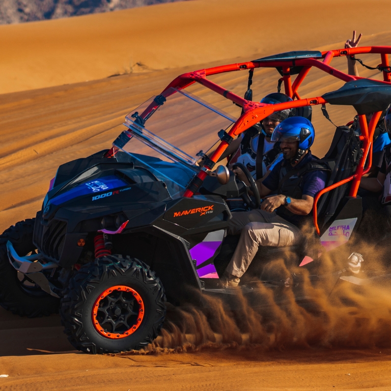 Another view of Mleiha Landscapes Tour in Dune Buggy at Mleiha Archaeological Centre