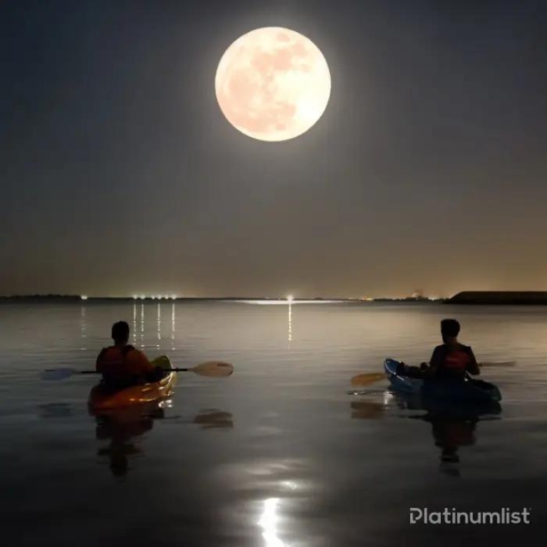 Another view of Full moon kayak tour at louvre Abu Dhabi at Louvre Abu Dhabi