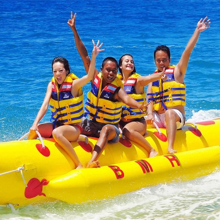 Another view of Banana Ride, Donut Ride & Wake Board Ride in Jumeirah at Luxury Yachts Jumeirah