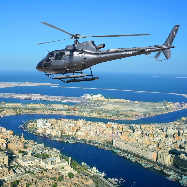Another view of Dubai Helicopter Tour at Heli Dubai