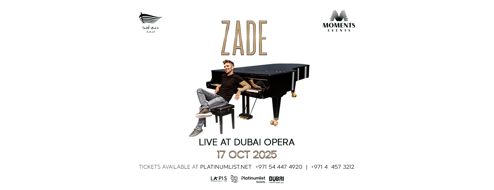 Zade Dirani live in Dubai Classical Events at dubaitrades.com