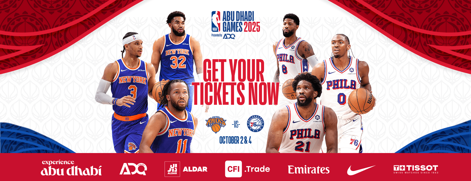 NBA Abu Dhabi Games 2025 presented by ADQ Sports Events at dubaitrades.com