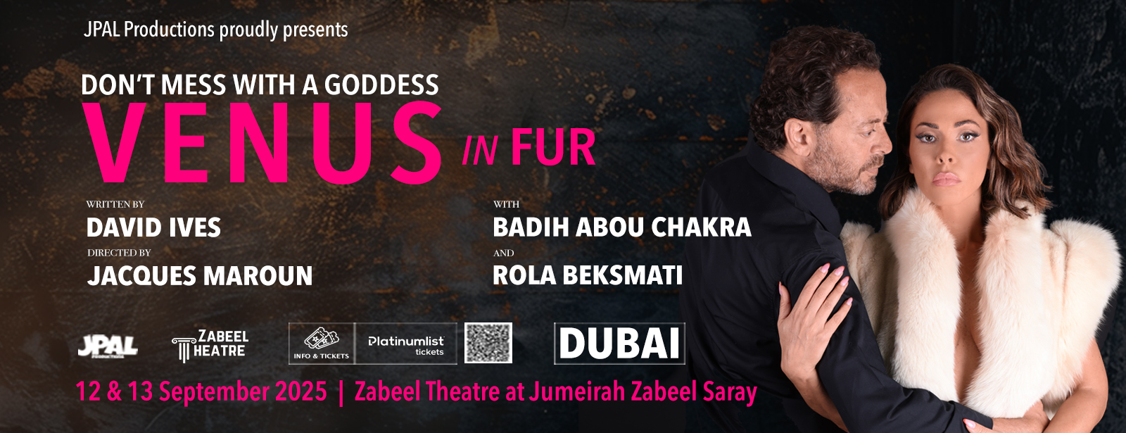 Venus with Rola Beksmati and Badih Abou Chacra at Zabeel Theatre, Dubai Shows and Theatrical Plays at dubaitrades.com