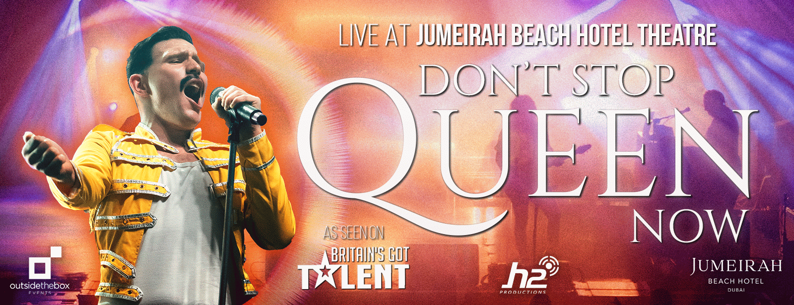 Don't Stop Queen Now at Jumeirah Beach Hotel in Dubai Concerts at dubaitrades.com