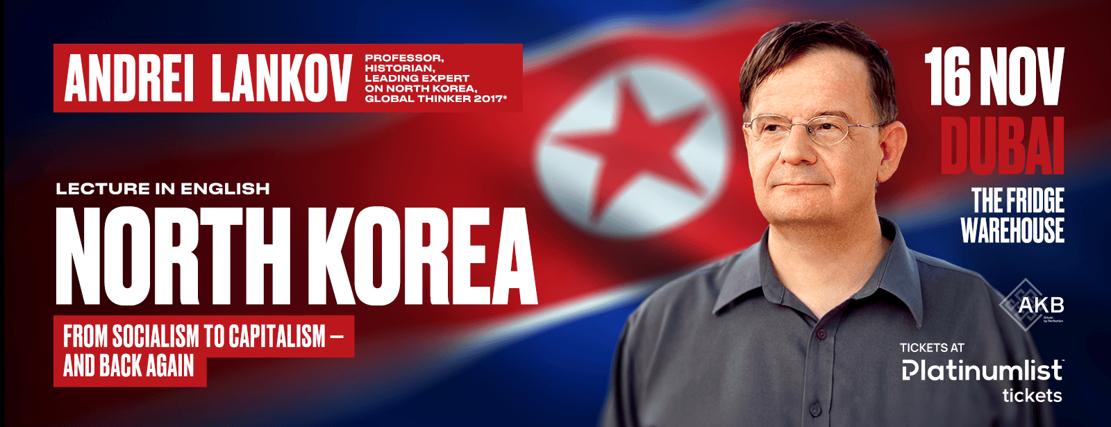 Andrei Lankov With the Lecture “North Korea: From Socialism to Capitalism — and a Little Bit Back” in Dubai Seminar at dubaitrades.com