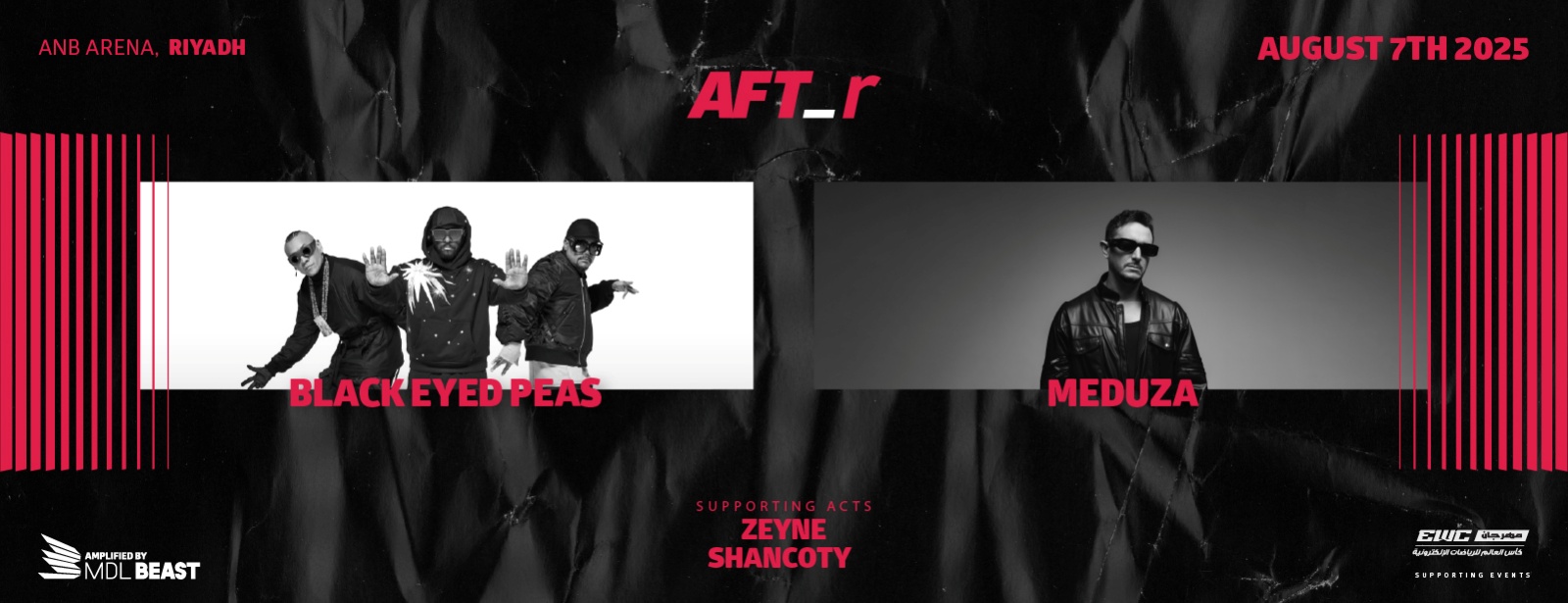 AFT_r - Week 4 in Riyadh : BLACK EYED PEAS, MEDUZA, ZYNE AND SHARKK AFT_r Concerts at dubaitrades.com