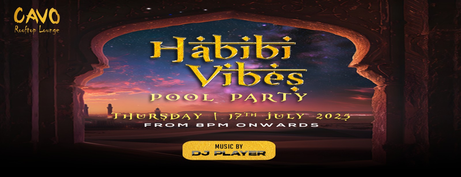 Habibi Vibes Pool Party at Cavo Rooftop Bahrain