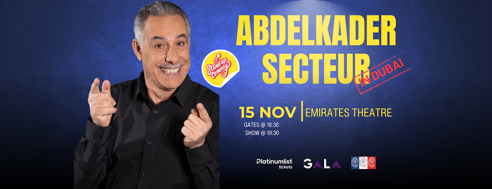 Abdelkader Secteur at Emirates Theatre in Dubai Shows and Theatrical Plays at dubaitrades.com