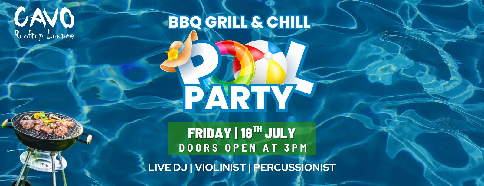 BBQ Pool Party at Cavo Rooftop Bahrain