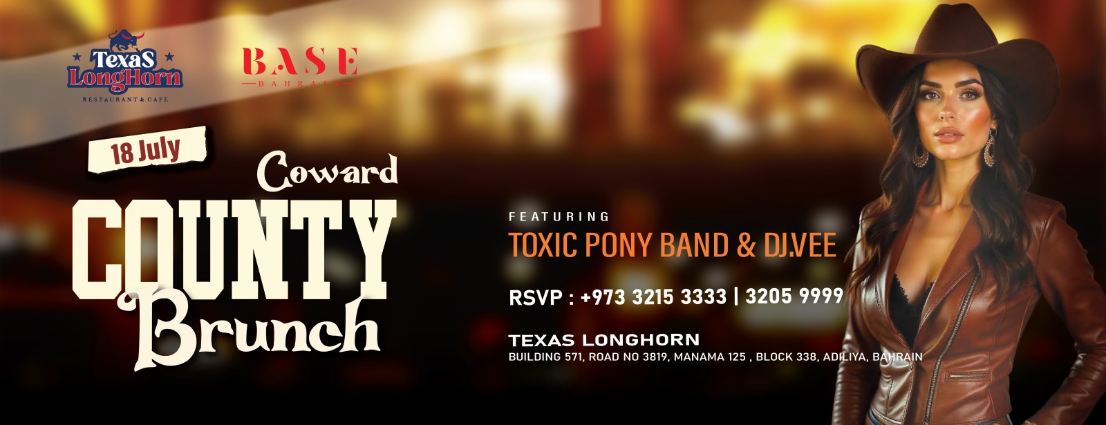 Coward County Brunch at Texas Longhorn in Manama