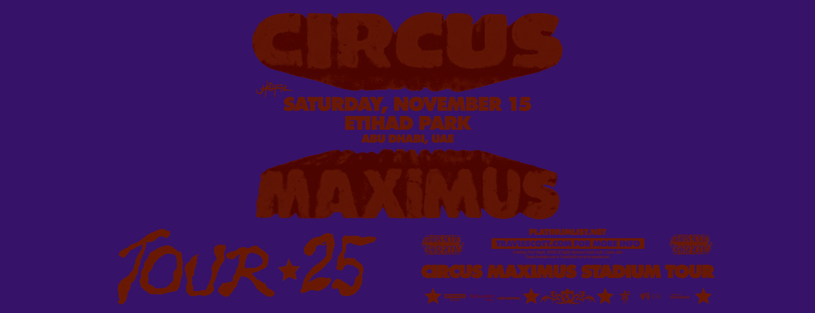 Travis Scott - Circus Maximus Tour 2025 Concerts at dubaitrades.com