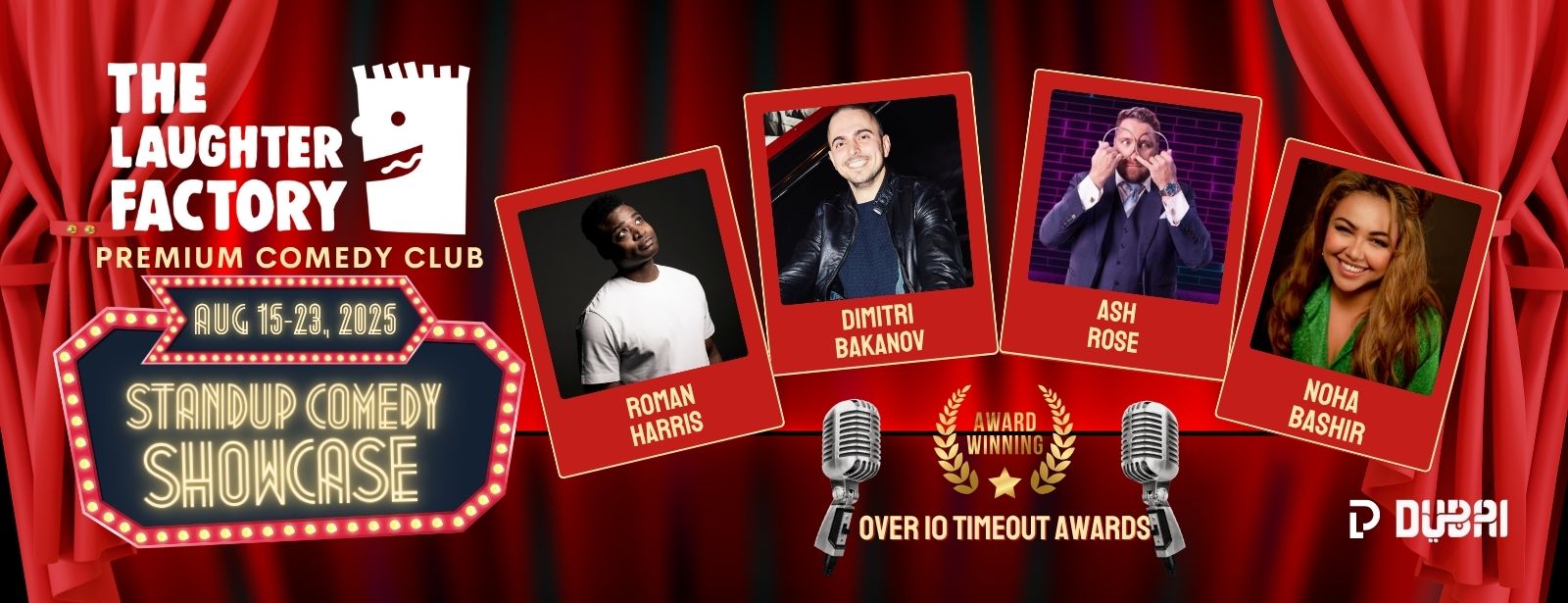 The Laughter Factory August 2025 in Dubai and Abu Dhabi Comedy Events at dubaitrades.com