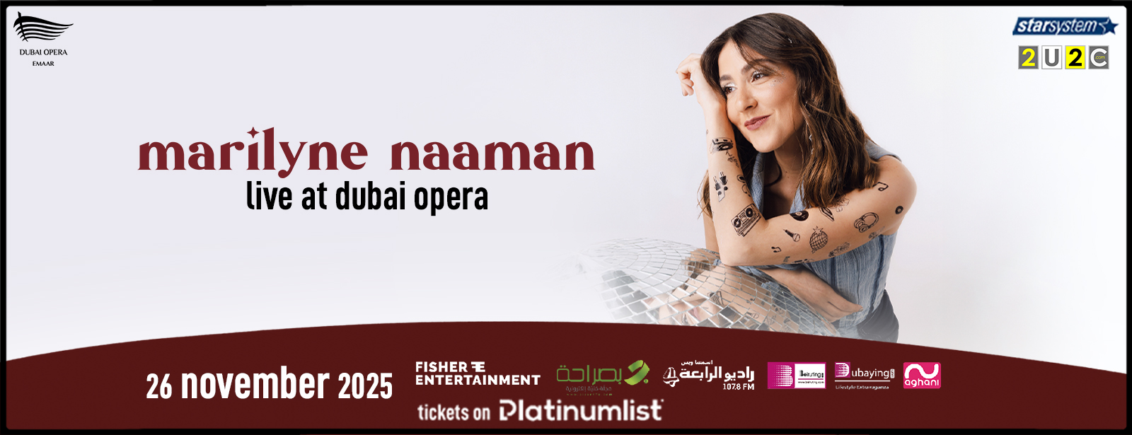 Marilyn Naaman live at Dubai Opera Concerts at dubaitrades.com