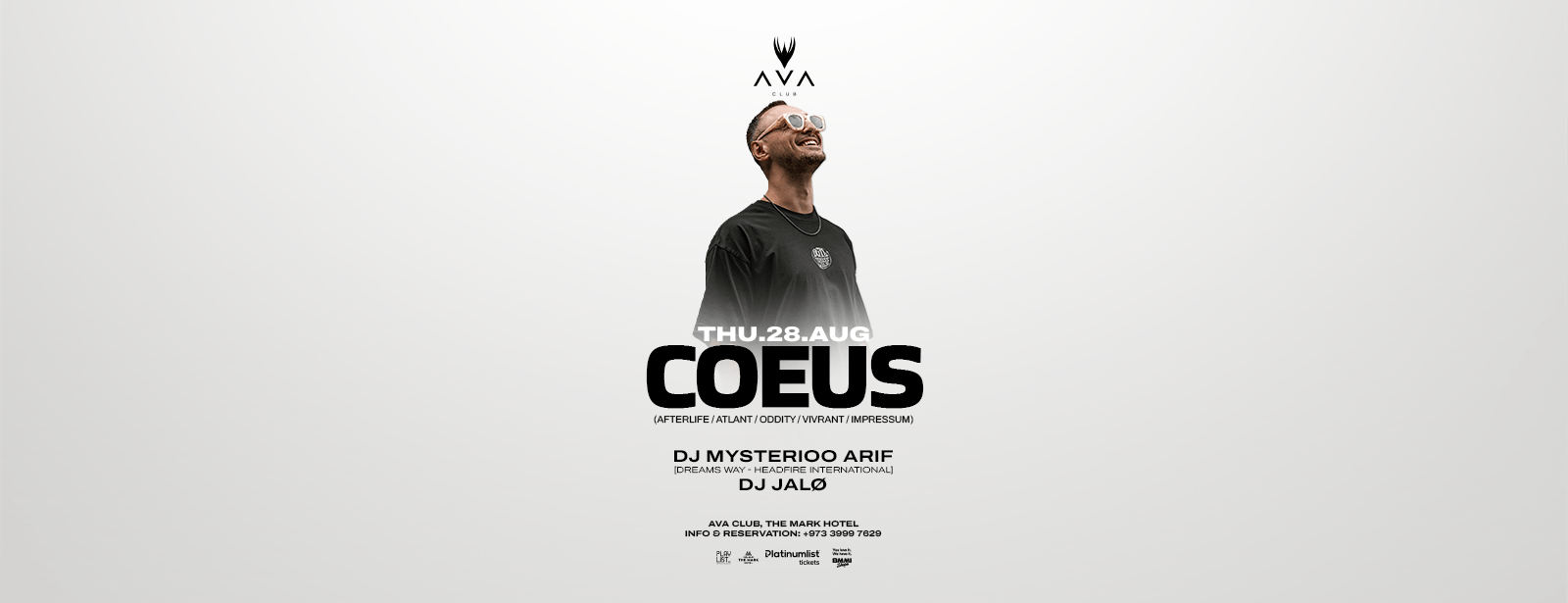 Coeus (Afterlife - Oddity - Atlant) live in Bahrain Nightlife at dubaitrades.com