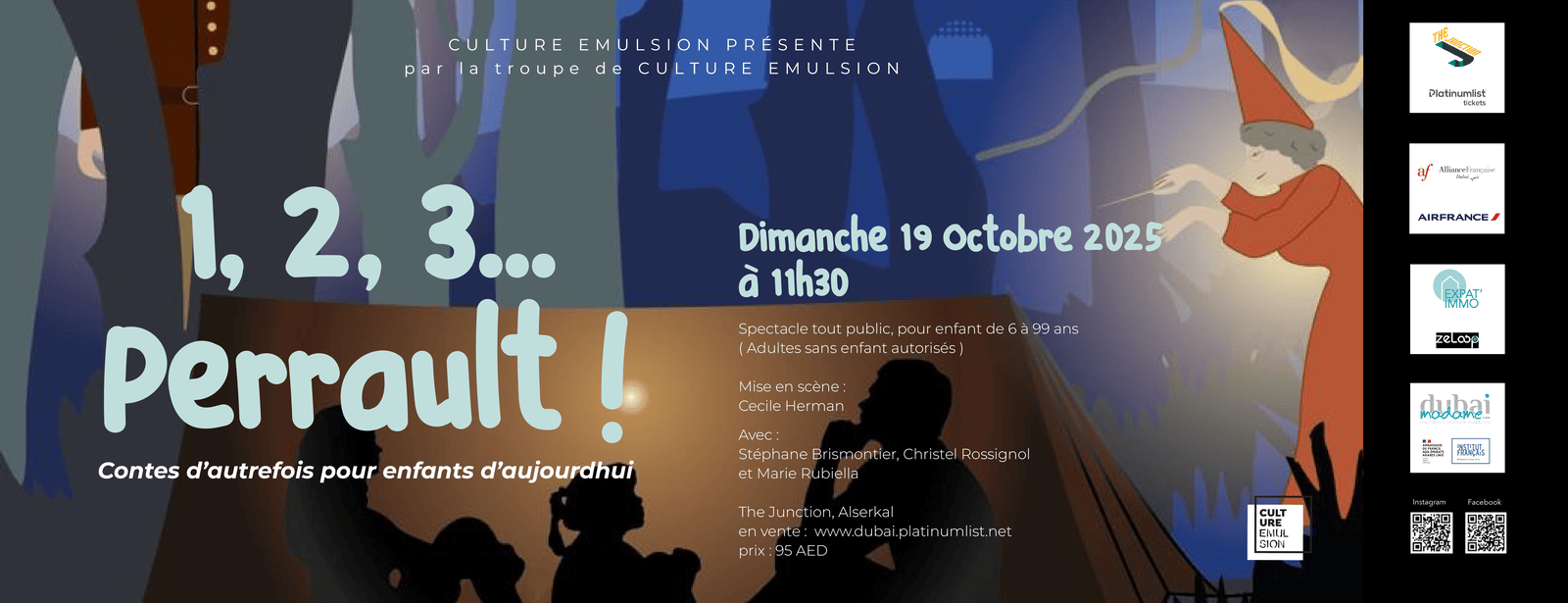 1, 2, 3 PERRAULT at The Junction in Dubai Shows and Theatrical Plays at dubaitrades.com