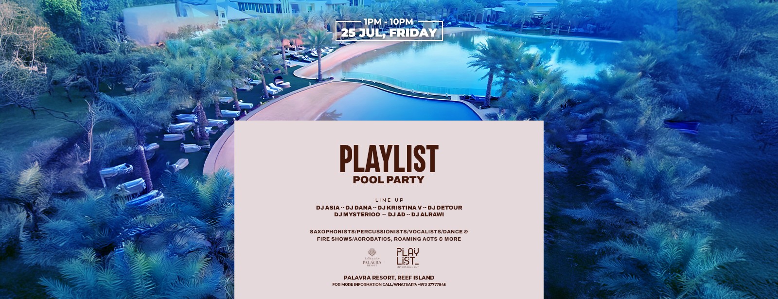 Playlist Pool Party at Palavra Resort - Reef Island