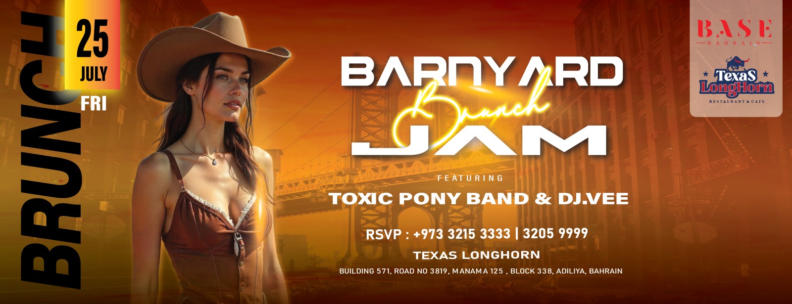 Bonyard Jam Brunch at Texas Longhorn, Bahrain