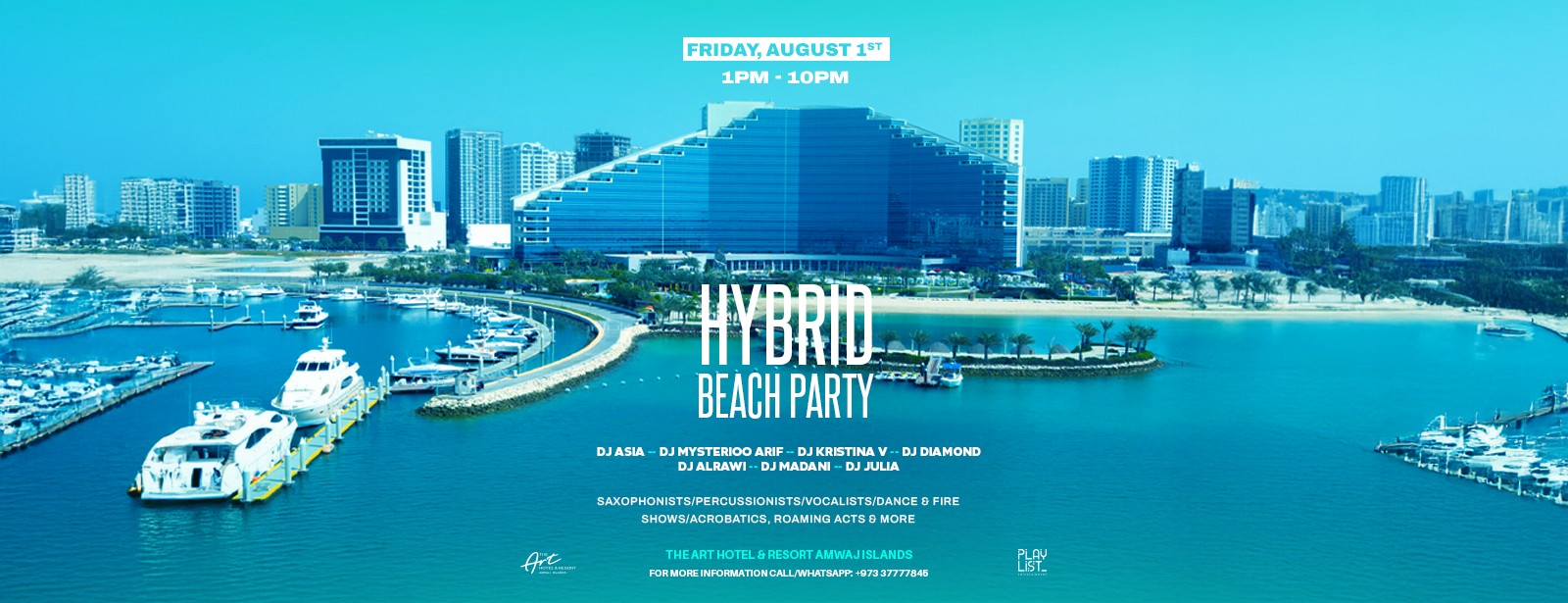 Hybrid Pool & Beach Party at The Art Hotel & Resort Nightlife at dubaitrades.com