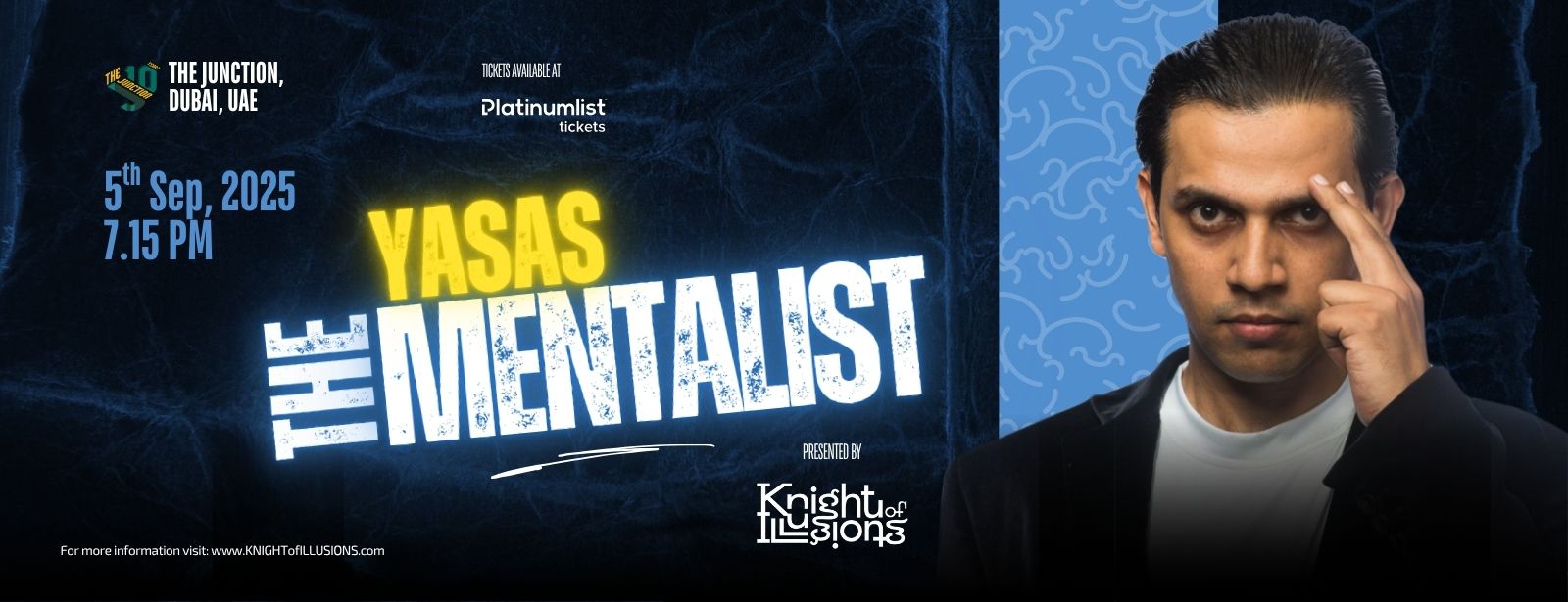 Yasas The Mentalist at The Junction in Dubai Shows and Theatrical Plays at dubaitrades.com