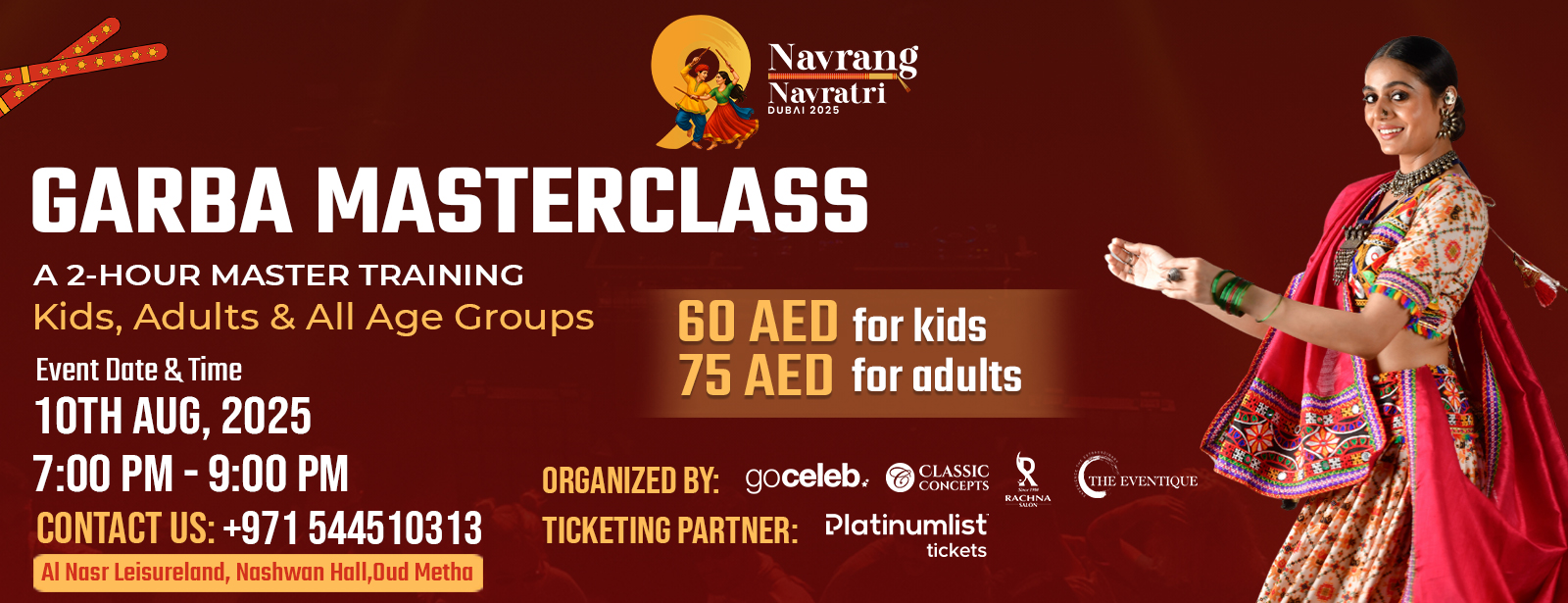 Garba Masterclass led by Professional Garba Choreographers Desi Events at emiratesoffers.com