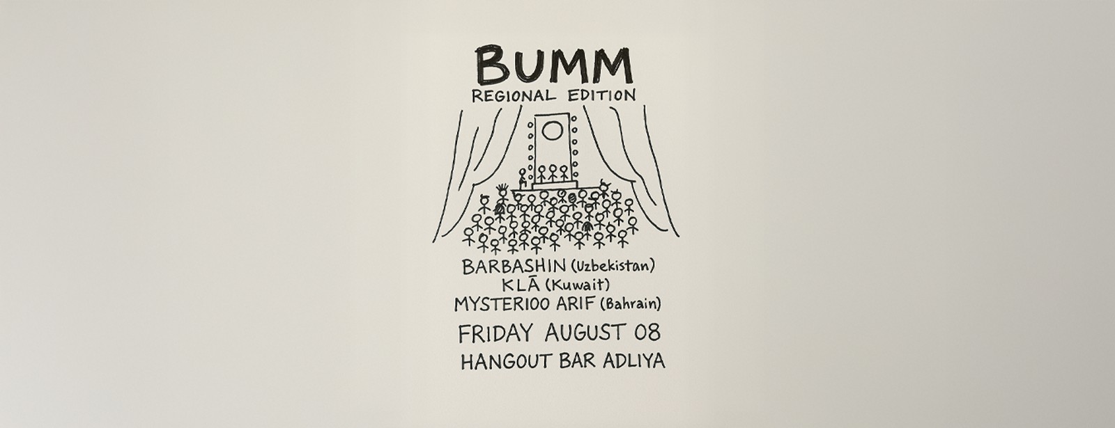 BUMM regional Techno Night at Hangout Bar, Adliya Nightlife at shafqa.com