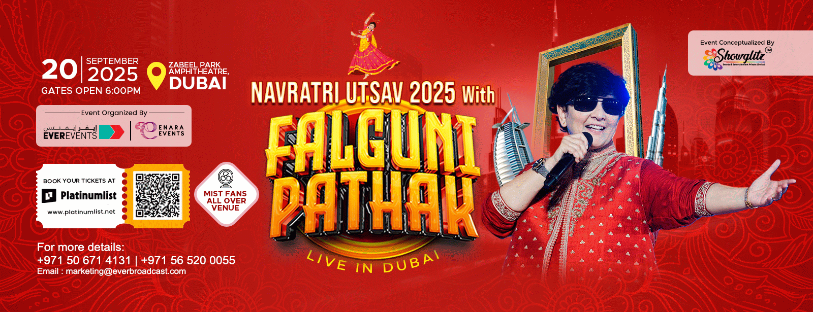 Falguni Pathak Navratri Utsav Live in Dubai 2025 Concerts at dubaitrades.com