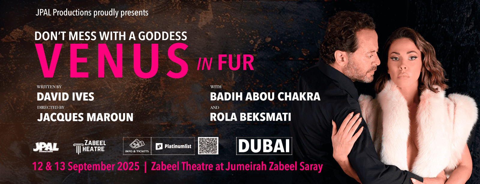 Venus with Rola Beksmati and Badih Abou Chacra at Zabeel Theatre in Dubai Arabic Events at emiratesoffers.com