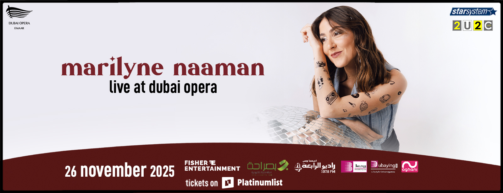 Marilyne Naaman live at Dubai Opera Concerts at dubaitrades.com