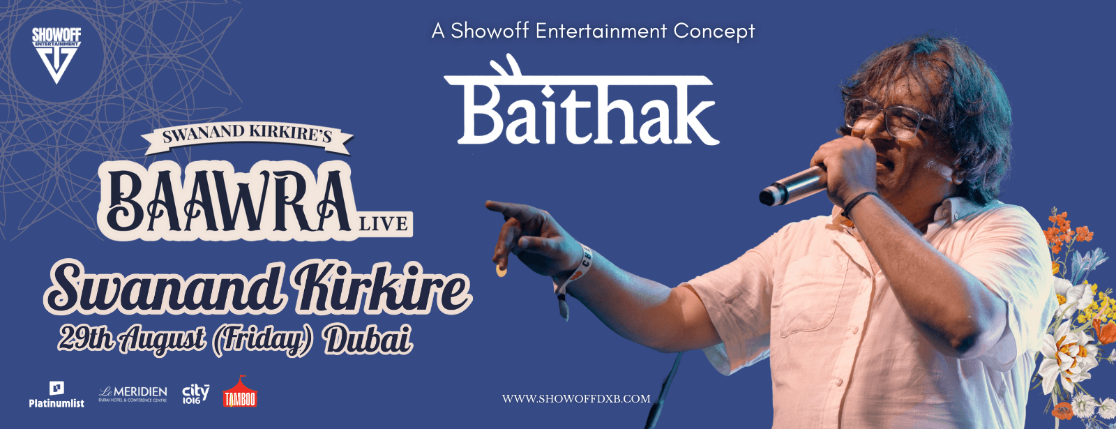 Baithak – Swanand Kirkire’s Baawra Live in Dubai Concerts at dubaitrades.com