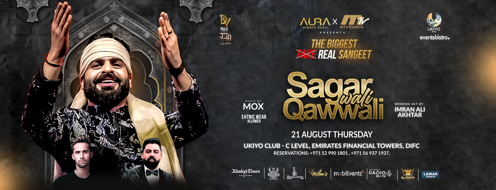 Sagar Wali Qawwali at Ukiyo in Dubai Concerts at dubaitrades.com